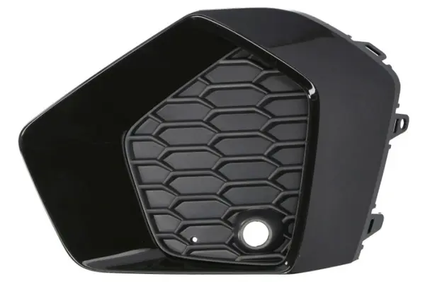 Grila bara Fata Dreapta cu orificii senzori parcare, plastic, negru negru-mat potrivit AUDI A3, A3 ALLSTREET 11.19- 07.16-