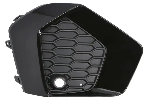 Grila bara Fata Stanga cu orificii senzori parcare, plastic, negru negru-mat potrivit AUDI A3, A3 ALLSTREET 11.19- 07.16-