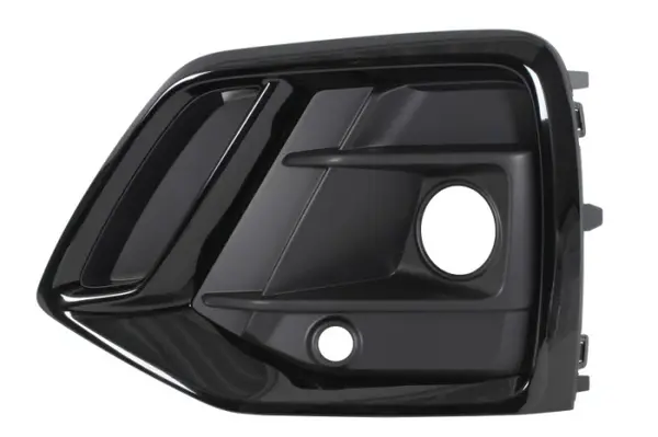 Grila bara Fata Stanga S-LINE, cu orificii proiector ceata, cu orificii senzori parcare, negru negru lucios potrivit AUDI Q5 06.16- 01.17-10.20