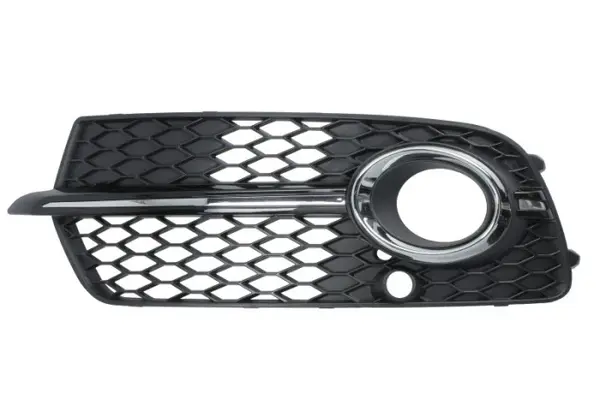 Grila bara Stanga S-LINE, cu orificii senzori parcare, plastic, crom negru potrivit AUDI Q5 10.08-05.17 11.08-06.12