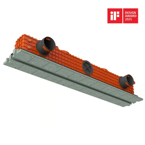 - Grilă de ventilație încastrată în rigips Ergovent PRO PUZZLE 1050, diametru conexiune 75 mm