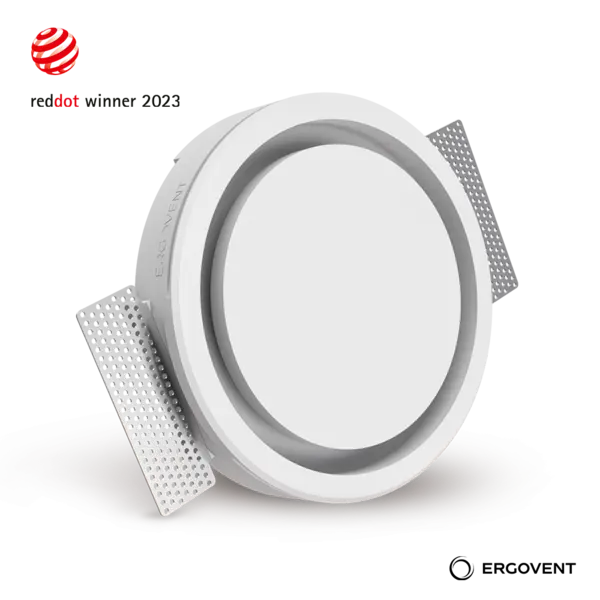 grila de ventilatie incastrata in rigips ergovent rondo150