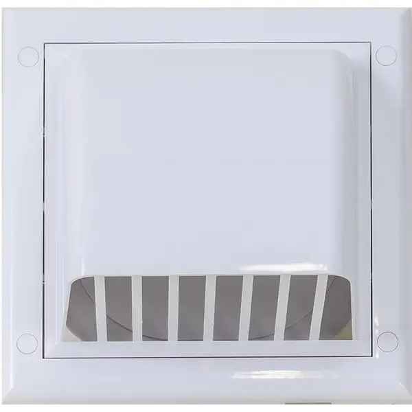 Grila Evacuare, Alba, cu Clapeta, Diametru 100 mm, Z-tools