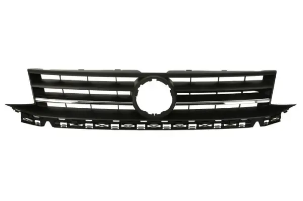 Grila fata Superior (cu stipe cromate, negru) potrivit VW CADDY ALLTRACK, CADDY ALLTRACK MINIVAN, CADDY IV, CADDY IV MINIVAN 1.0-2.0D 05.15-