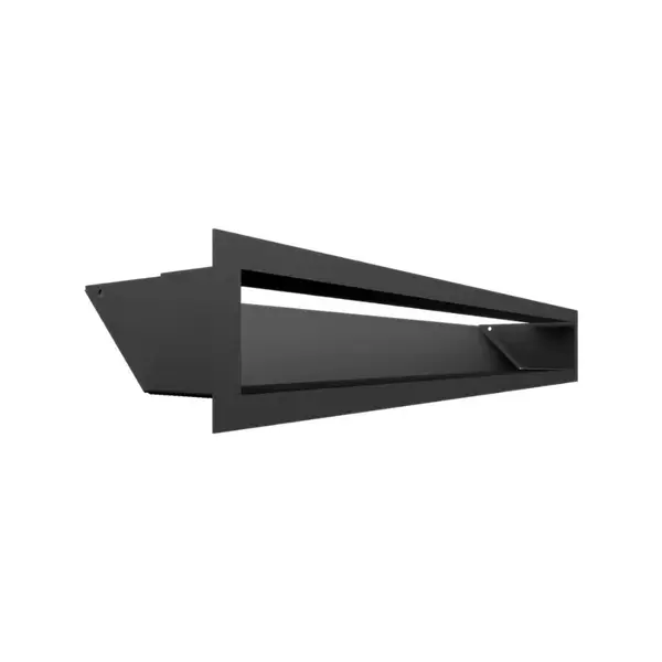 Grila luft negru pentru aerisire semineu 9/60