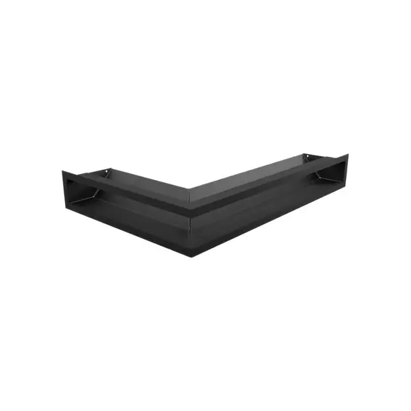 Grila luft pe colt negru 9/40/60 pentru aerisire semineu