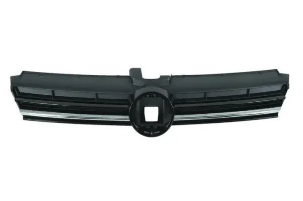 Grila radiator closed; cu dungi crom, negru potrivit VW GOLF VII 03.17-12.20