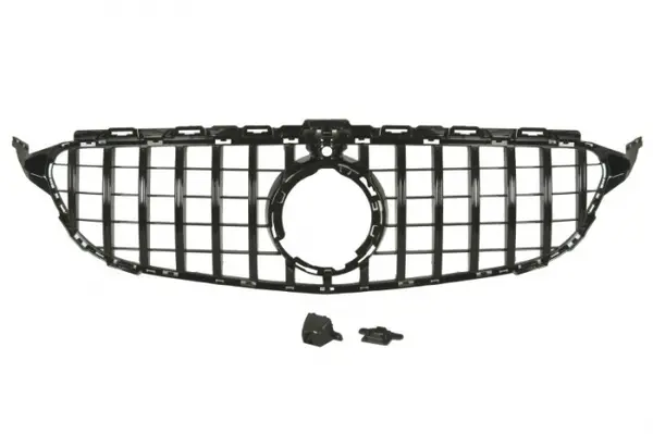 Grila radiator (cu orificii camera, AMG GT, negru lucios) potrivit MERCEDES C-KLASA W205 12.18-02.21