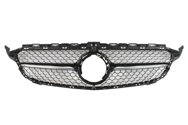 Grila radiator cu orificii camera, negru crom potrivit MERCEDES C-KLASA W205 12.18-02.21