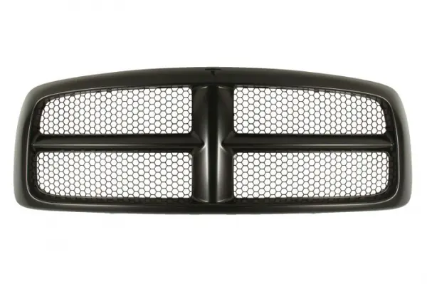 Grila radiator cu ornamente cromate, negru lucios potrivit DODGE RAM 1500, RAM 2500, RAM 3500 3.7-8.0 2002-2005