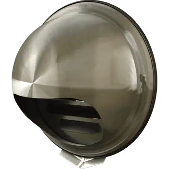 - Grila ventilatie Ø150 cu protectie ploaie si plasa antiinsecte, metal, GRI