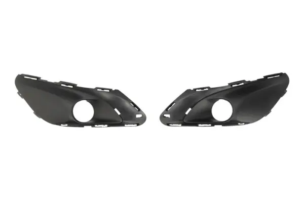 Grila ventilatie bara Fata Dreapta Stanga set, ALLURE, cu orificii proiector ceata, plastic, negru potrivit PEUGEOT 308 II 09.13-06.21 09.13-