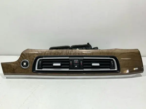 Grila ventilatie bord centrala cu trim si buton start stop 9115859 BMW Seria 7 (2008-2015) [F01, F02]