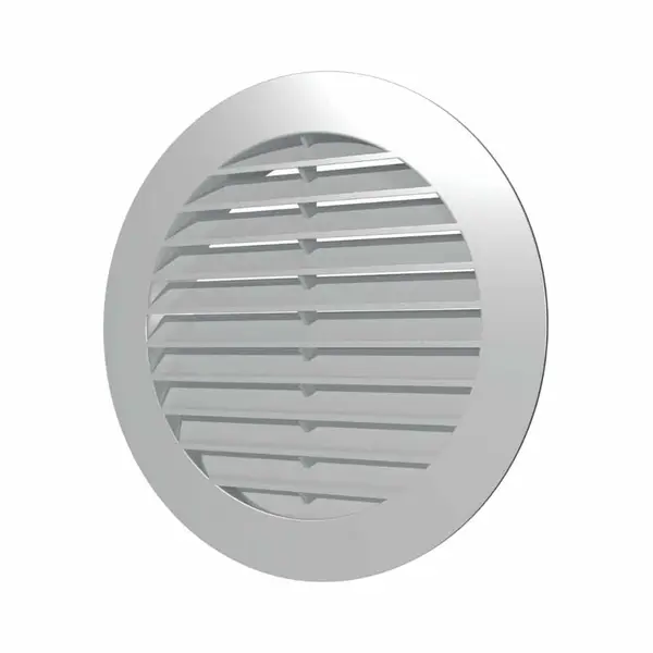 - Grila ventilatie rotunda Ø100mm, exterior Ø130mm, ASA plastic GRI