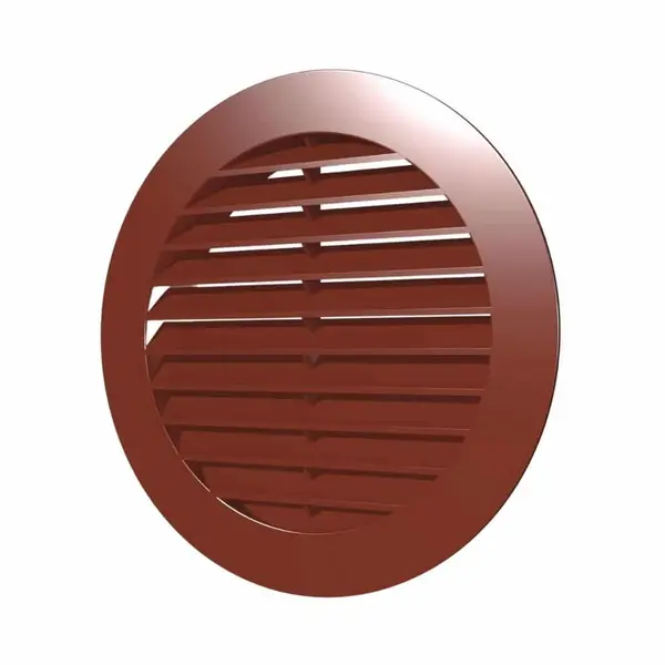 - Grila ventilatie rotunda Ø100mm, exterior Ø130mm, ASA plastic Terracotta