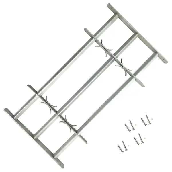 Grilaj de siguranta pentru ferestre cu 3 bare transversale 500-650 mm