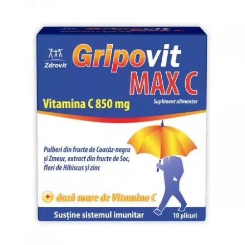 Gripovit Max C, 10 plicuri Zephyr Labs