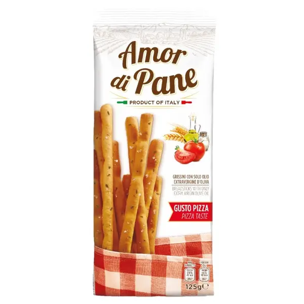 Grisine cu Gust de Pizza, Amor di Pane, 125 g