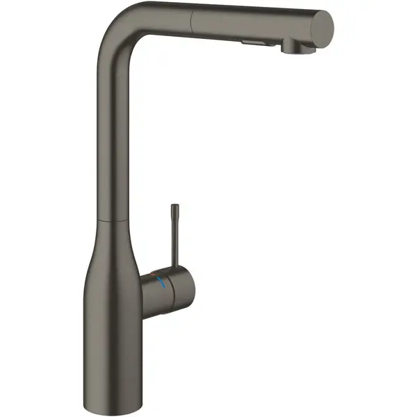 Grohe Baterie de bucatarie Grohe Essence 30270AL0, 3/8'', pipa inalta, tip L, dus extractabil, 2 functii, pivotanta, mat, grafit