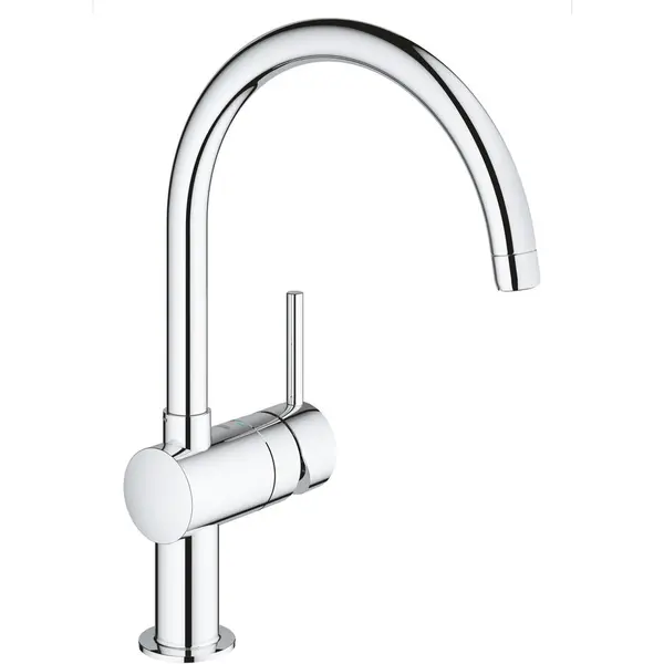 Grohe Baterie de bucatarie Grohe Minta 32917000, 3/8'', monocomanda, pipa inalta, tip C, pivotanta, limitator, crom