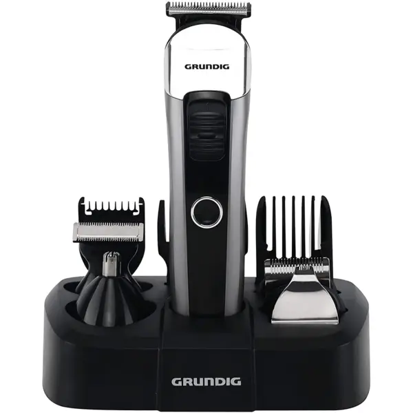 Grundig Masina de tuns barba,-par Grundig GMS3240, Negru-Argintiu