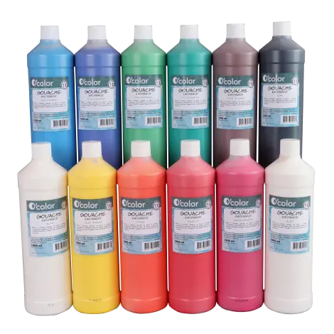Guasa lavabila pentru pictura 1000 ml Verde mediu