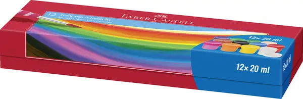 Guase 12culori, 20ml, Faber-Castell