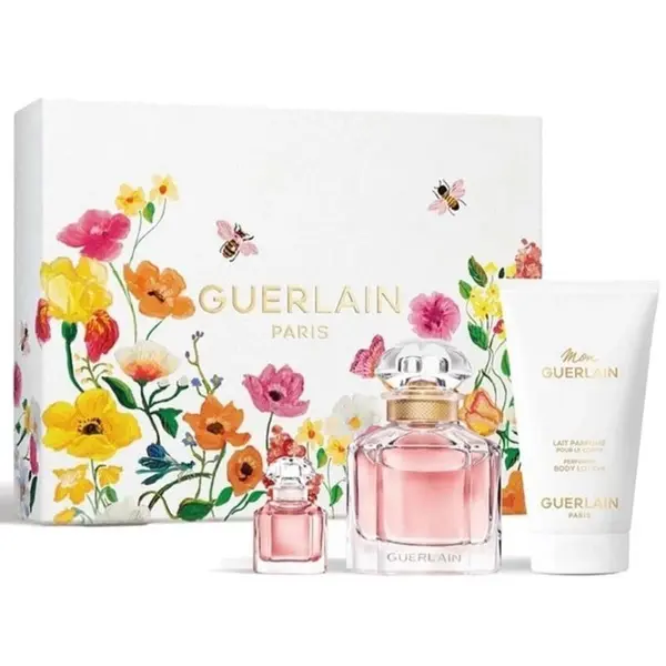 Guerlain Mon Guerlain Set cadou pentru femei Volum EDP 50 ml + EDP 5 ml + 75 ml loțiune de corp