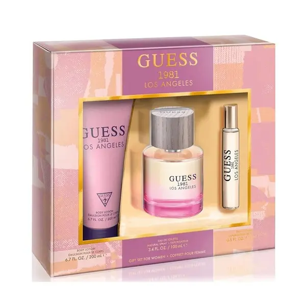Guess 1981 Los Angeles Set cadou pentru femei Volum EDT 100 ml + 200 ml loțiune de corp + EDT 15 ml