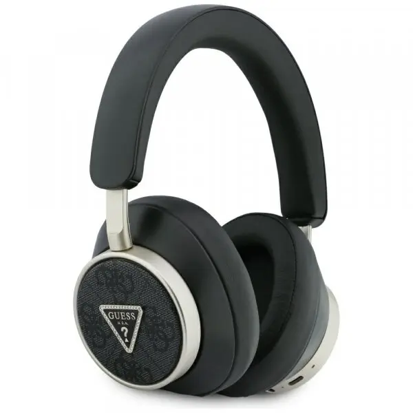 Guess Casti Handsfree Bluetooth Guess 4G Gold Triangle Logo, A2DP, Negru