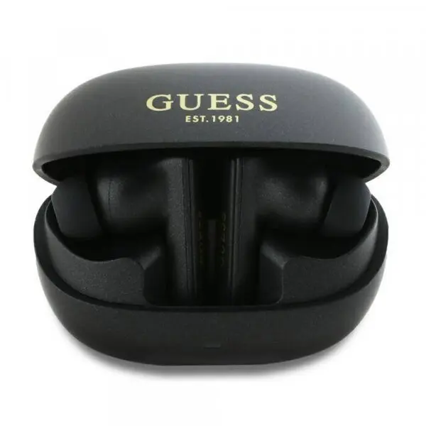 Guess Casti True Wireless Guess Capsule Printed Logo, Bluetooth, ANC, Negru
