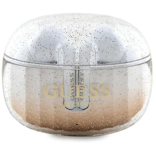 Guess Casti True Wireless Guess Glitter Gradient, Bluetooth, Auriu