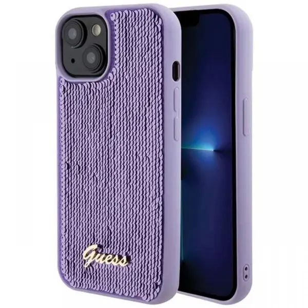 Guess Husa Sequin Script Logo iPhone 15 Mov