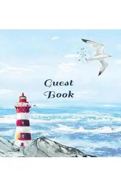 GUEST BOOK FOR VACATION HOME, Visitors Book, Beach House Guest Book, Seaside Retreat Guest Book, Visitor Comments Book.: HARDCOVER: Suitable for Beach - Angelis Publications