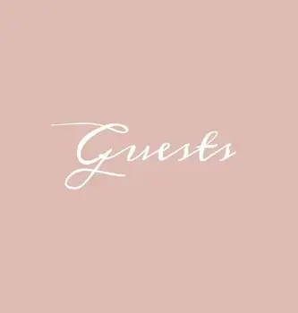 Guests Hardcover Guest Book: Blush Pink Guestbook Blank No Lines 64 Pages Keepsake Memory Book Sign In Registry for Visitors Comments Wedding Birth/***