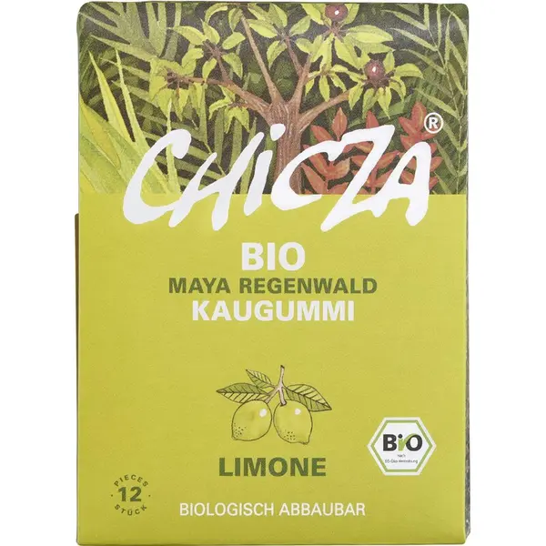 Guma de mestecat cu lamaie bio 12 lamele 30g Chicza