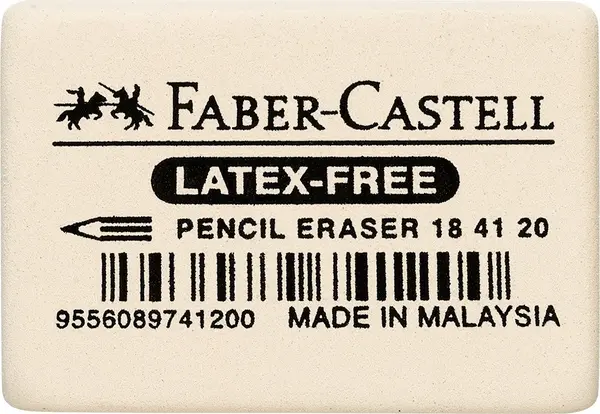 Gumă de șters Faber-Castell - 7041-20, mare, albă