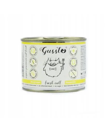 GUSSTO Cat Fresh Calf hrana umeda pisici, vitel 12x200 g