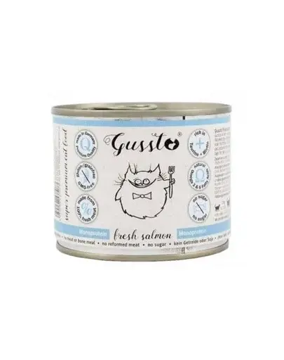 GUSSTO Cat Fresh Salmon SOMON PROASPĂT 200 g
