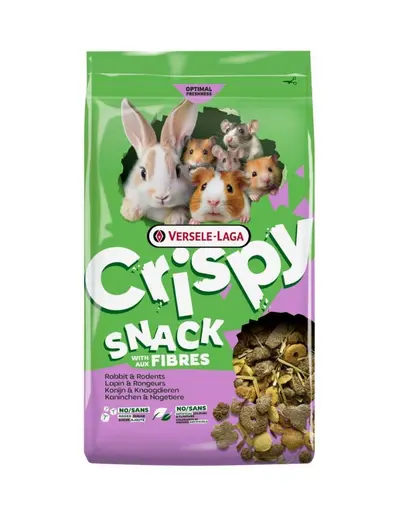 Gustare bogată în fibre pentru iepuri și rozătoare VERSELE-LAGA Crispy Snack 1,5 kg