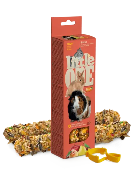 Gustare cu fructe pentru porcusorii de Guinnea Little One, 2 x 60g