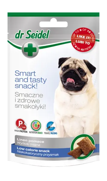 Gustare pentru caini cu continut scazut de calorii, Dr. Seidel, 90g