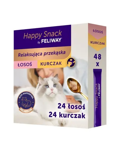 Gustări relaxante pisici FELIWAY Happy Snack Mix 48x15 g pui și somon