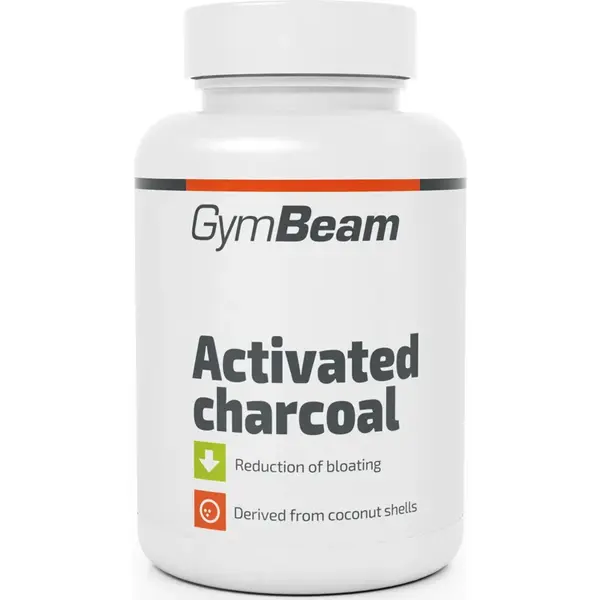 GymBeam Activated Charcoal favorizează digestia 66 g
