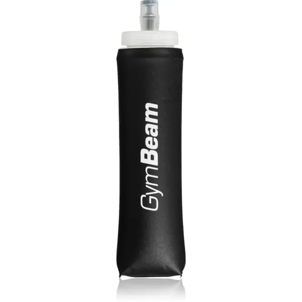 GymBeam Hydra Soft Flask sticlă pentru apă culoare Black 550 ml