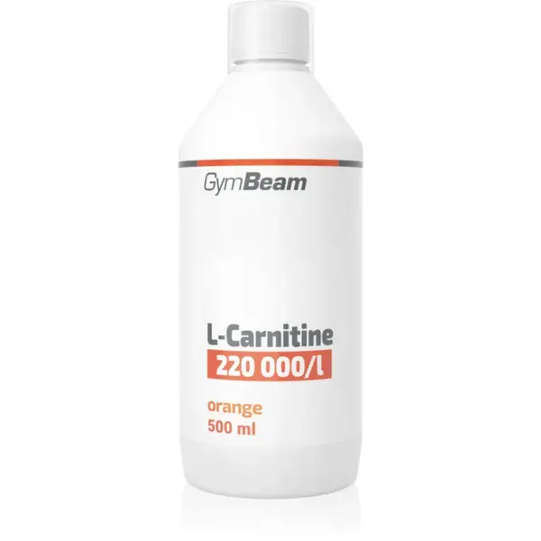GymBeam L-Carnitine 220 000 mg/l supliment alimentar pentru sportivi aroma Orange 500 ml