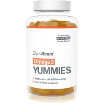 GymBeam Omega 3 Yummies bomboane tip jeleu cu acizi grași esențiali