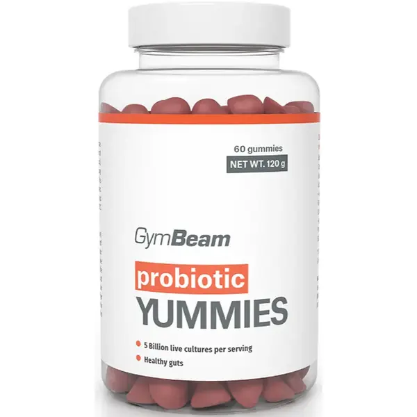 GymBeam Probiotic Yummies bomboane tip jeleu cu probiotice aroma Cherry 120 g