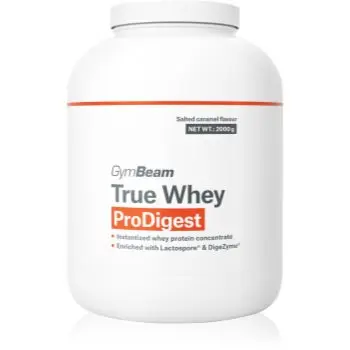 GymBeam True Whey ProDigest proteine din zer cu enzime digestive