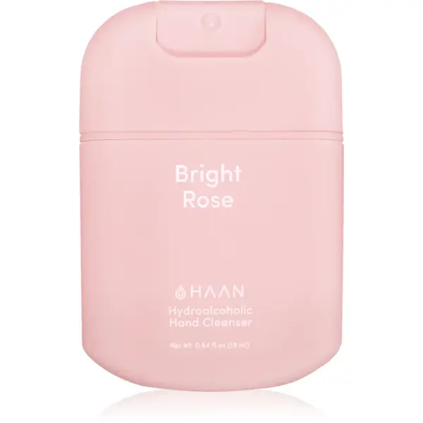 HAAN Hand Cleanser Bright Rose spray de curățare pentru mâini antibacterial Mini 19 ml